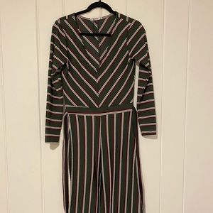 Green striped jumpsuit
